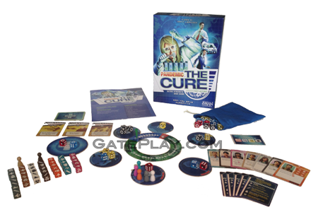 Pandémie Cooperative Board Game The Cure Experimental Meds Super Expansion NEUF